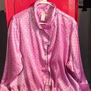 PINK Victoria's Secret Pink Polka Dot Pajama Top